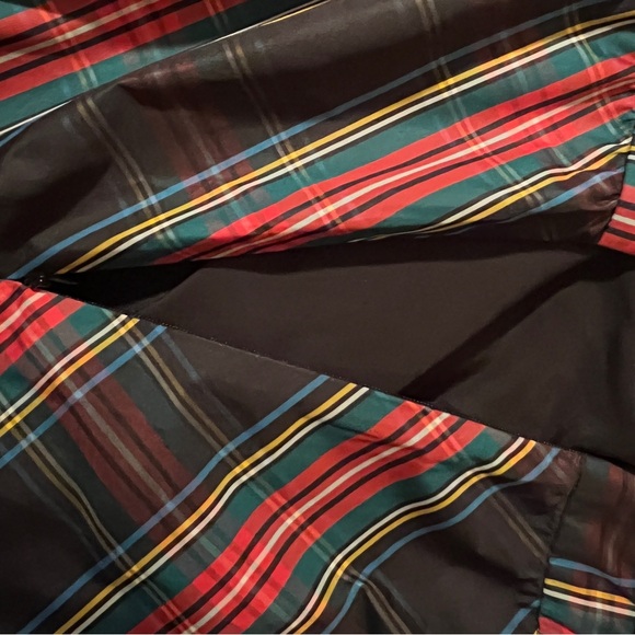 NWT J. Crew Tiered Maxi Skirt in Black Stewart Tartan Taffeta - Size XL Gorgeous - Picture 7 of 7